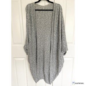 American apparel - long cardigan - size: XS/S - heather grey